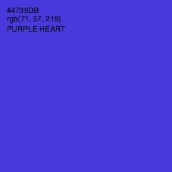 #4739DB - Purple Heart Color Image