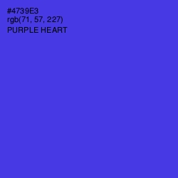 #4739E3 - Purple Heart Color Image