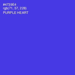 #4739E4 - Purple Heart Color Image