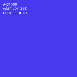 #4739EE - Purple Heart Color Image