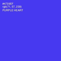 #4739EF - Purple Heart Color Image