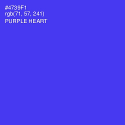 #4739F1 - Purple Heart Color Image