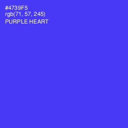 #4739F5 - Purple Heart Color Image