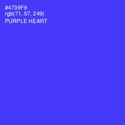 #4739F9 - Purple Heart Color Image