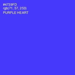 #4739FD - Purple Heart Color Image