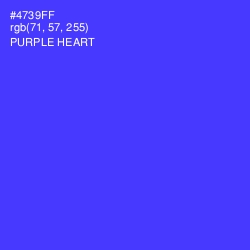 #4739FF - Purple Heart Color Image