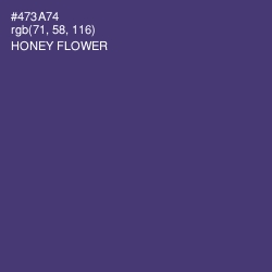 #473A74 - Honey Flower Color Image