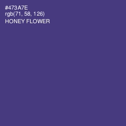 #473A7E - Honey Flower Color Image