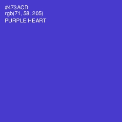 #473ACD - Purple Heart Color Image