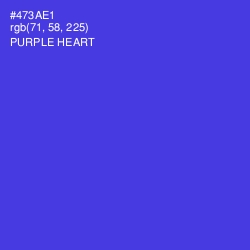 #473AE1 - Purple Heart Color Image