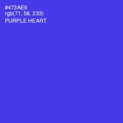 #473AE9 - Purple Heart Color Image