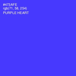 #473AFE - Purple Heart Color Image