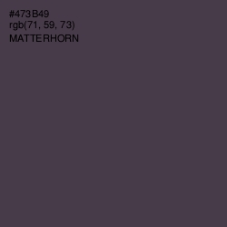 #473B49 - Matterhorn Color Image