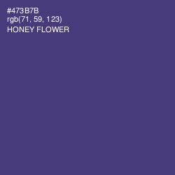 #473B7B - Honey Flower Color Image