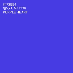 #473BE4 - Purple Heart Color Image