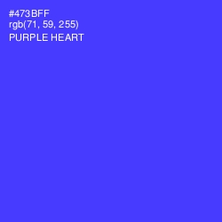 #473BFF - Purple Heart Color Image