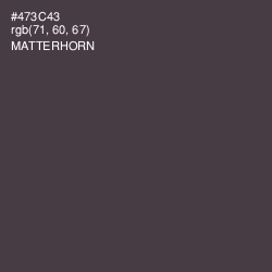 #473C43 - Matterhorn Color Image