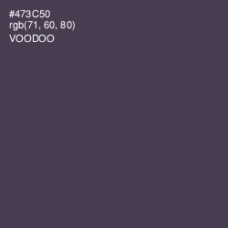 #473C50 - Voodoo Color Image