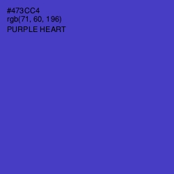 #473CC4 - Purple Heart Color Image