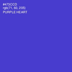 #473CCD - Purple Heart Color Image