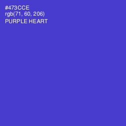 #473CCE - Purple Heart Color Image