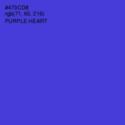 #473CD8 - Purple Heart Color Image