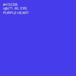 #473CEB - Purple Heart Color Image