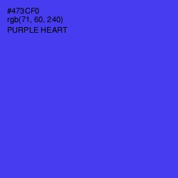 #473CF0 - Purple Heart Color Image