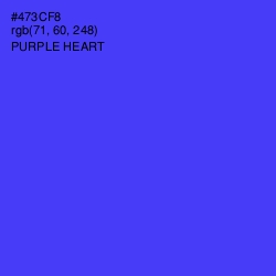 #473CF8 - Purple Heart Color Image