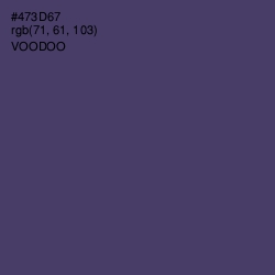 #473D67 - Voodoo Color Image