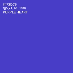 #473DC6 - Purple Heart Color Image