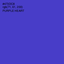 #473DC8 - Purple Heart Color Image