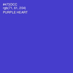 #473DCC - Purple Heart Color Image