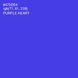 #473DE4 - Purple Heart Color Image