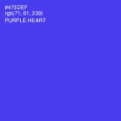 #473DEF - Purple Heart Color Image