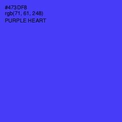 #473DF8 - Purple Heart Color Image