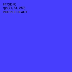 #473DFC - Purple Heart Color Image