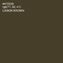 #473E29 - Lisbon Brown Color Image