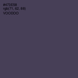 #473E58 - Voodoo Color Image