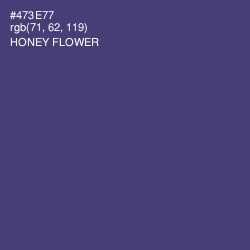 #473E77 - Honey Flower Color Image