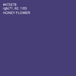 #473E78 - Honey Flower Color Image