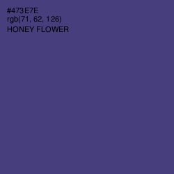 #473E7E - Honey Flower Color Image