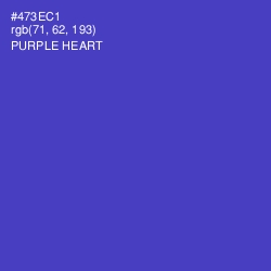 #473EC1 - Purple Heart Color Image