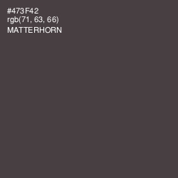 #473F42 - Matterhorn Color Image