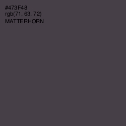 #473F48 - Matterhorn Color Image