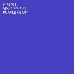 #473FC1 - Purple Heart Color Image