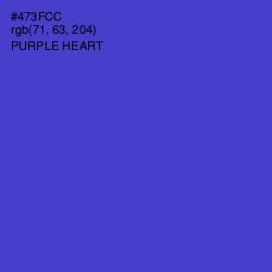#473FCC - Purple Heart Color Image