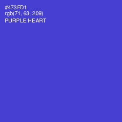 #473FD1 - Purple Heart Color Image