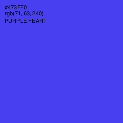 #473FF0 - Purple Heart Color Image