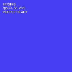 #473FF3 - Purple Heart Color Image